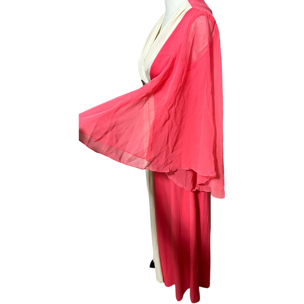 Elegant Pink and Cream Maxi Dress - Picture 2 of 5